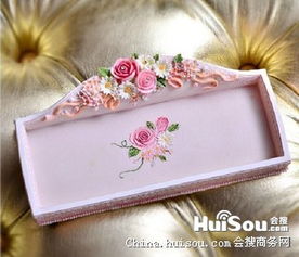 歐式復古田園玫瑰首飾收納盤 金華市紙制品市場的新寵